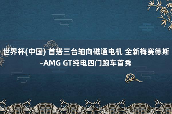 世界杯(中国) 首搭三台轴向磁通电机 全新梅赛德斯-AMG GT纯电四门跑车首秀