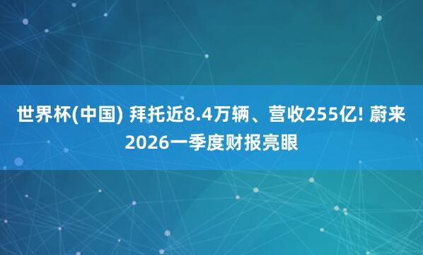 世界杯(中国) 拜托近8.4万辆、营收255亿! 蔚来2026一季度财报亮眼