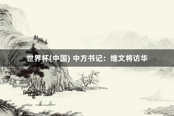 世界杯(中国) 中方书记:维文将访华