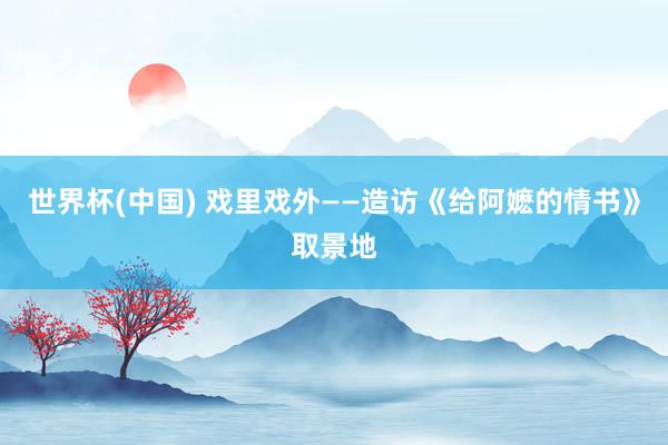 世界杯(中国) 戏里戏外——造访《给阿嬷的情书》取景地
