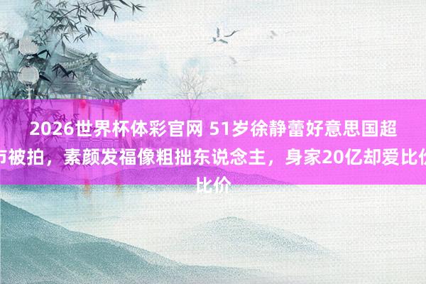 2026世界杯体彩官网 51岁徐静蕾好意思国超市被拍，素颜发福像粗拙东说念主，身家20亿却爱比价